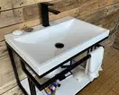 Snail Тумба «Самуі» з умивальником «Богема»/камінь Білий А100 (600LOFT156cA100)