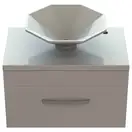 Snail Тумба «Мадлен» з умивальником «Сіріус» А702 Шампань глянець (700KM113A702)