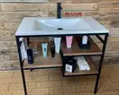 Snail Тумба «Родос» з умивальником «Орфей»/дерево Перу Т109 (800LOFT165dT109)
