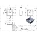 MIRAGGIO Кухонная мойка BODRUM 510 терра (0000005)