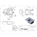 MIRAGGIO Кухонная мойка BODRUM 650 терра (0000011)