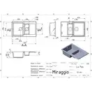 MIRAGGIO Кухонная мойка LAPAS черная (0000019)