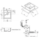 Кухонная мойка Qtap CS 5046 Black (QT5046BLA404)