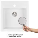 Кухонная мойка Qtap CS 5046 White (QT5046WHI650)