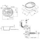 Кухонная мойка Qtap CS 6151 GRE (QT6151GRE471)