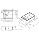 Кухонная мойка Qtap CS 6250 Grey (QT6250GRE471)