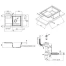 Кухонная мойка Qtap CS 7449 Black (QT7449BLA404)