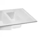 Кухонная мойка с дополнительной чашей Qtap CS 7648 White (QT7648WHI650)