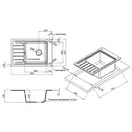 Кухонная мойка Qtap CS 7751 Beton (QTCS7751BET)
