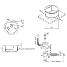 Кухонная мойка Qtap CS D510 Beige (QTD510BEI551)