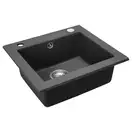 Гранитная кухонная мойка REA WEST BLACK METALIC (ZLE-00121)