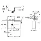 Набор Grohe мойка кухонная K400 31639AP0 + дозатор для моющего средства Contemporary 40536000 (31639AP040536000)