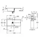 Набор Grohe мойка кухонная K400 31641AT0 + дозатор для моющего средства Contemporary 40536000 (31641AT040536000)