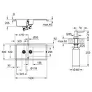 Набор Grohe мойка кухонная K400 31642AT0 + дозатор для моющего средства Contemporary 40536000 (31642AT040536000)