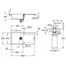 Набор Grohe мойка кухонная K500 31645AP0 + дозатор для моющего средства Contemporary 40536000 (31645AP040536000)