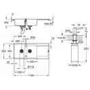 Набор Grohe мойка кухонная K500 31647AT0 + дозатор для моющего средства Contemporary 40536000 (31647AT040536000)