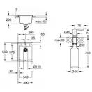 Набор Grohe мойка кухонная K700 31650AP0 + дозатор для моющего средства Contemporary 40536000 (31650AP040536000)