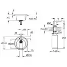 Набор Grohe мойка кухонная K200 31656AT0 + дозатор для моющего средства Contemporary 40536000 (31656AT040536000)