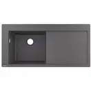 Кухонна мийка Hansgrohe S5110-F450 1050х510 поличка праворуч, Stonegrey (43330290)