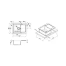 Кухонная мойка Lidz 625x500/200 BLA-03 (LIDZBLA03625500200)