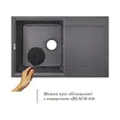 Lidz BLA-03 Кухонна мийка, чорна (LIDZBLA03790495230)