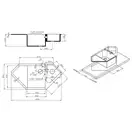 Кухонная мойка с дополнительной чашей Lidz 1000x500/225 BLM-14 (LIDZBLM141000500225)
