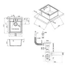 Lidz BLM-14 Кухонная мойка, черная (LIDZBLM14460515200)