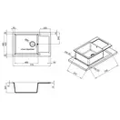 Кухонная мойка Lidz 781x510/200 GRA-09 (LIDZGRA09781510200)