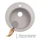 Lidz D510/200 GRA-09 Мийка кухонна, сіра (LIDZGRA09D510200)