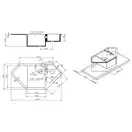 Кухонная мойка с дополнительной чашей Lidz 1000x500/225 GRF-13 (LIDZGRF131000500225)