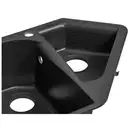 Кухонная мойка с дополнительной чашей Lidz 1000x500/225 GRF-13 (LIDZGRF131000500225)