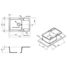 Кухонная мойка Lidz 770х490/200 GRF-13 (LIDZGRF13770490200)