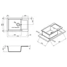 Кухонная мойка Lidz 781x510/200 GRF-13 (LIDZGRF13781510200)
