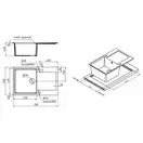 Кухонная мойка Lidz 790x495/230 GRF-13 (LIDZGRF13790495230)
