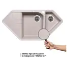 Кухонная мойка Lidz с дополнительной чашей 1000x500/225 MAR-07 (LIDZMAR071000500225)