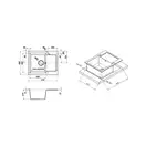 Кухонная мойка Lidz 625x500/200 MAR-07 (LIDZMAR07625500200)