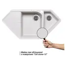 Кухонная мойка с дополнительной чашей Lidz 1000x500/225 STO-10 (LIDZSTO101000500225)
