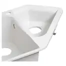 Кухонная мойка с дополнительной чашей Lidz 1000x500/225 WHI-01 (LIDZWHI011000500225)