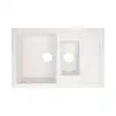 Кухонная мойка с дополнительной чашей Lidz 780x495/200 WHI-01 (LIDZWHI01780495200)