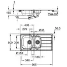 Мийка для кухні із нержавіючої сталі Grohe K200 (31564SD1)