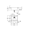 Мийка для кухні Grohe 550 x 450 мм під стільницю, 1 чаша матова (31574DL1)
