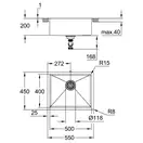 Grohe K700U Мийка для кухні, нержавіюча сталь (31574SD1)