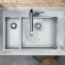 Кухонна мийка Hansgrohe Hansgrohe C71 C71-F655-04 Sink combi 755х500 зі змішувачем на 2 чаші 180/450, stainless steel (43210800)