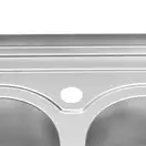 Кухонна мийка Kroner KRP Satin-6080Z (0,8 мм) (Satin-6080Z 08180)