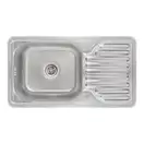 Кухонная мойка Lidz 7642 0,8 мм Micro Decor (LIDZ764208MICDEC)