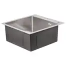 Набор 2 в 1 Lidz кухонная мойка H5050 3.0/1.0 мм Brush + дозатор для моющего средства (LIDZH5050BRU3010)