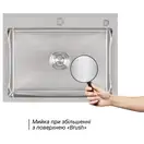 Набор 2  в 1 Lidz кухонная мойка H5845 3.0/1.0 мм Brush + дозатор для моющего средства (LIDZH5845BRU3010)