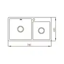 Мийка Mixxus MX7843-220x1.0-PVD-Black (MX0565)