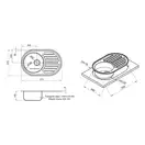 Кухонная мойка Qtap 7750 0,8 мм Satin (QT7750SAT08) (QT7750SAT08) фото 2 Aquada.com.ua