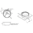 Кухонная мойка Qtap D510 0,8 мм Micro Decor (QTD510MICDEC08)